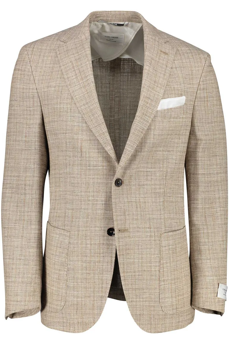Carl Gross colbert beige gemêleerd blackline modern fit