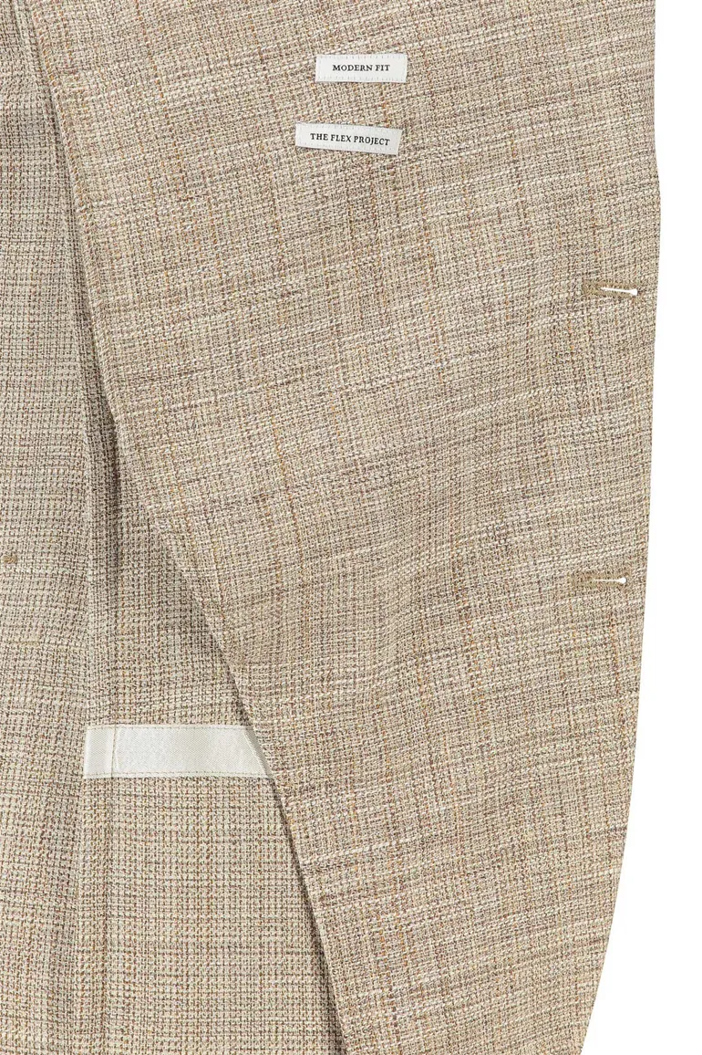 Carl Gross colbert beige gemêleerd blackline modern fit