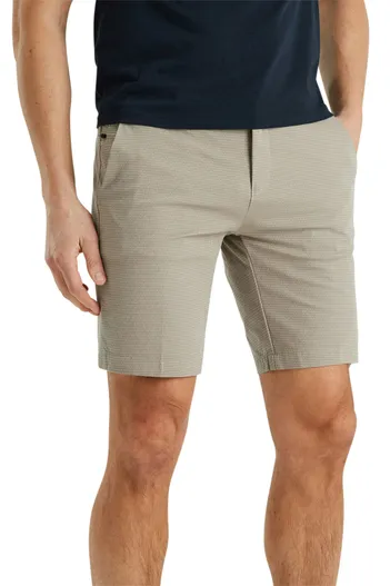 Vanguard Vanguard korte broek beige katoen slim fit