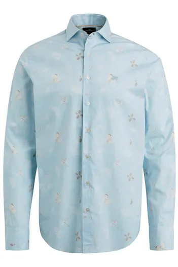 Vanguard Vanguard casual overhemd lichtblauw geprint
