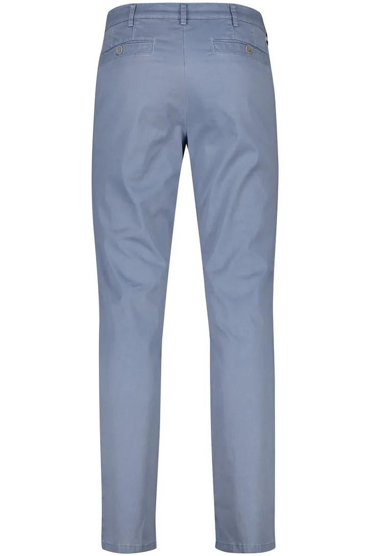 Meyer katoenen broek New York blauw effen normale fit