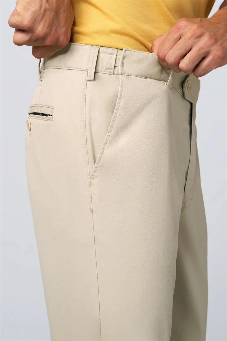 Meyer Pantalon beige katoen