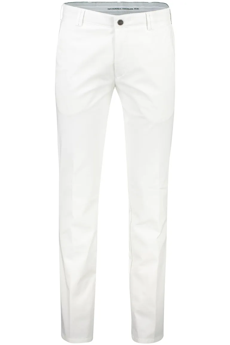 Meyer pantalon Bonn wit katoen