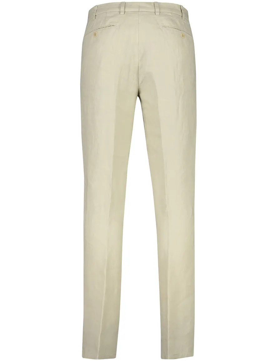 Meyer modern fit pantalon linnen beige
