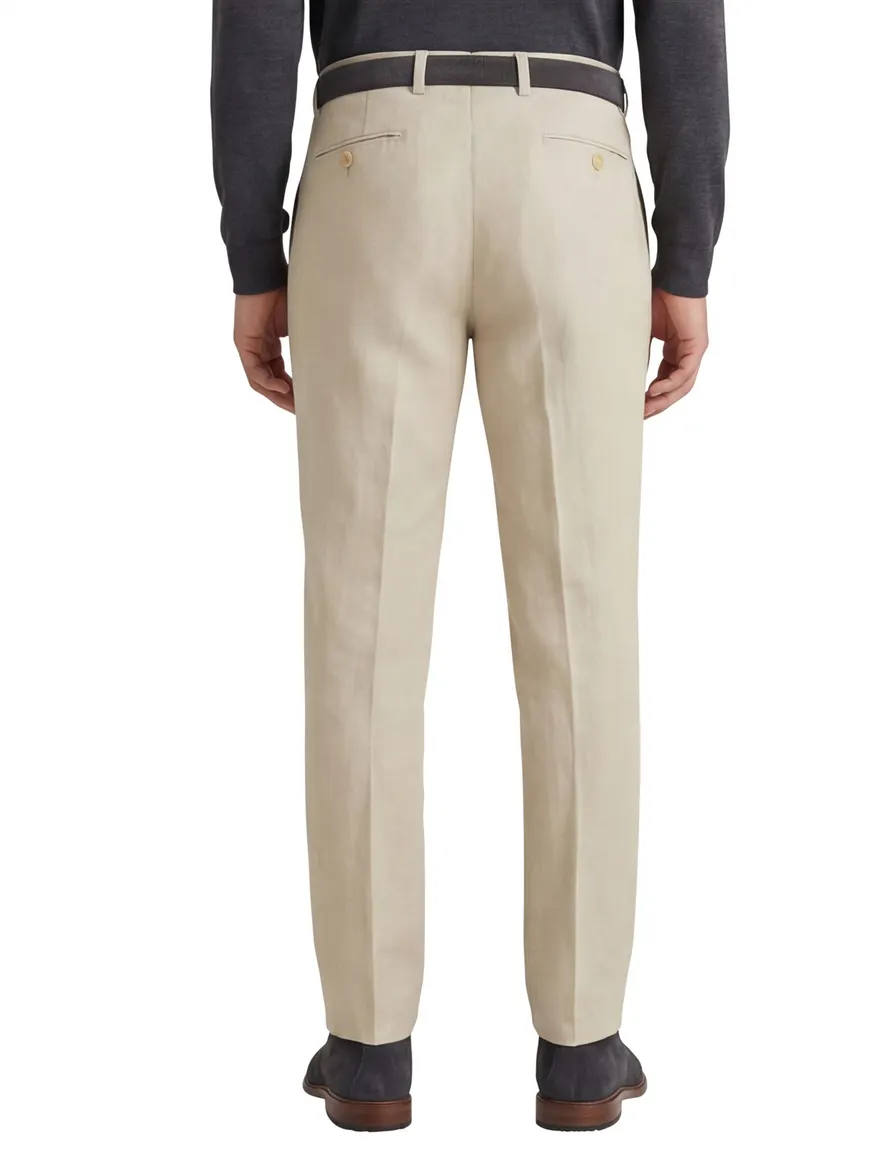 Meyer modern fit pantalon linnen beige