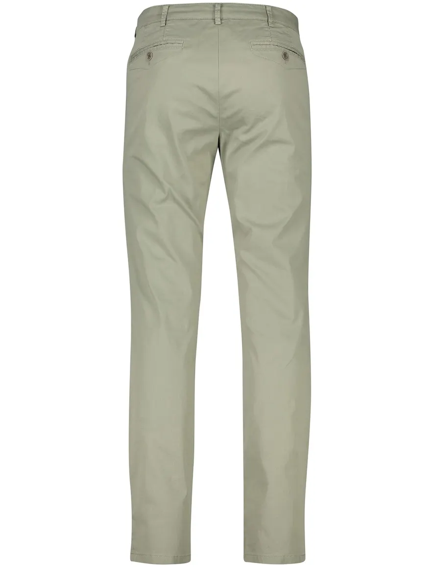 Katoenen Meyer pantalon Chicago olijfgroen
