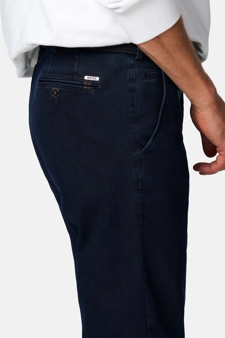 Meyer Pantalon donkerblauw effen