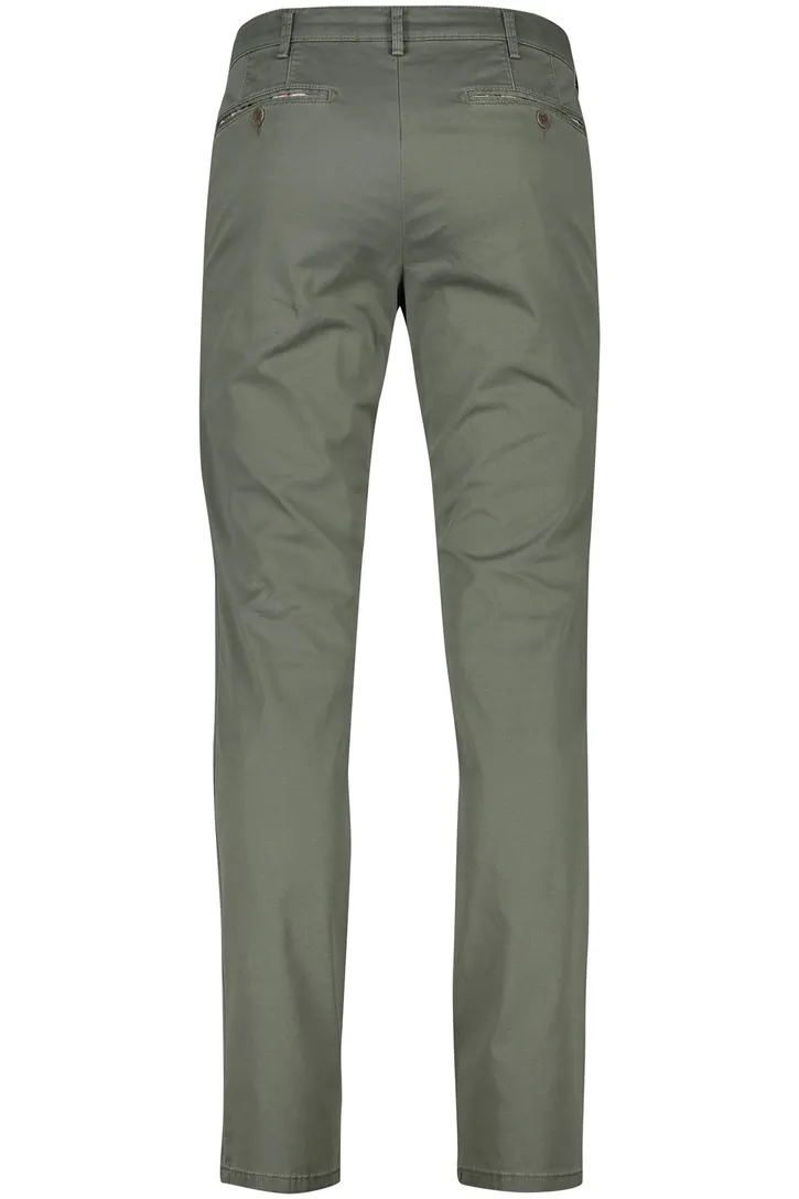 Bonn Meyer katoenen broek perfect fit olijfgroen