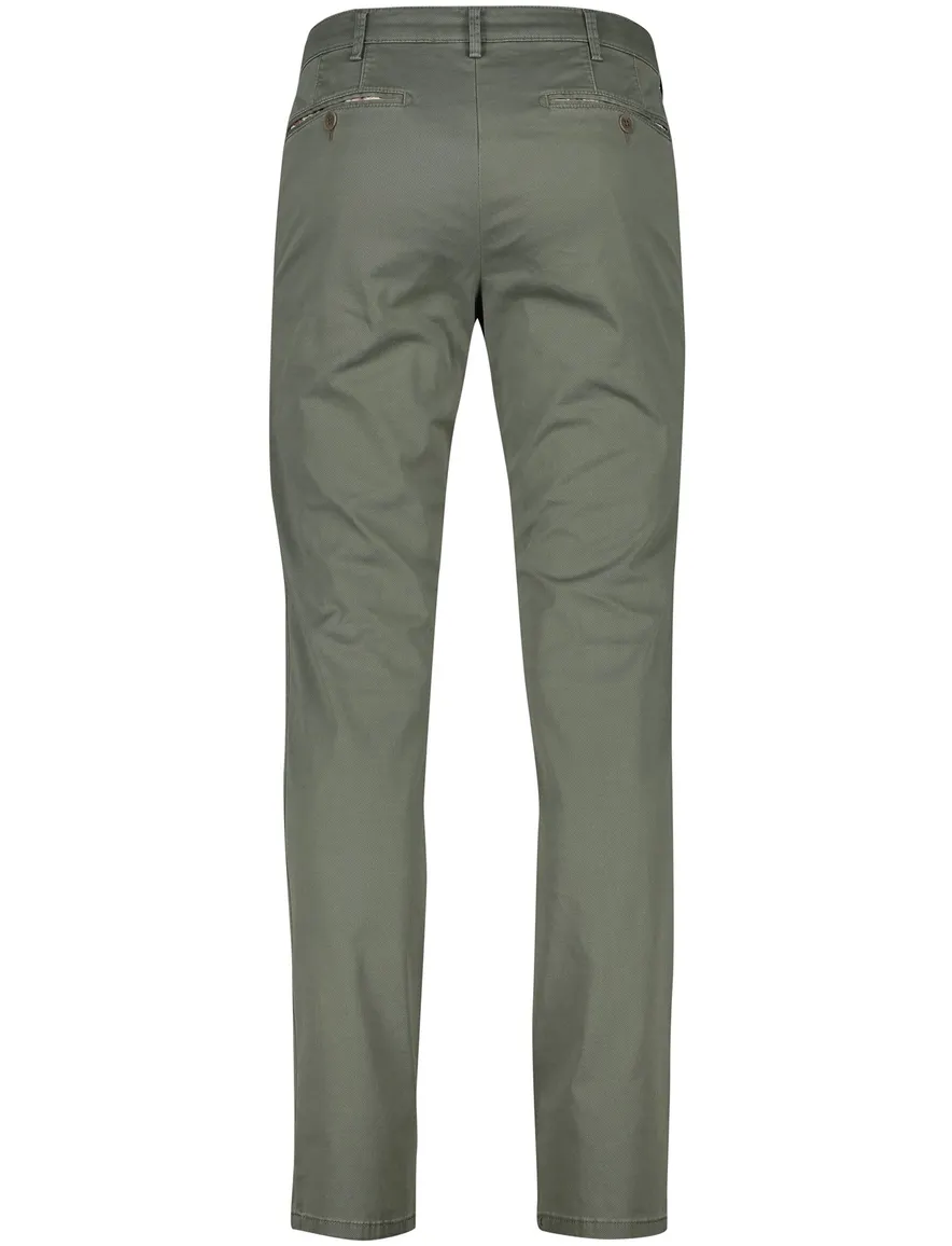 Katoenen Meyer pantalon Bonn olijfgroen