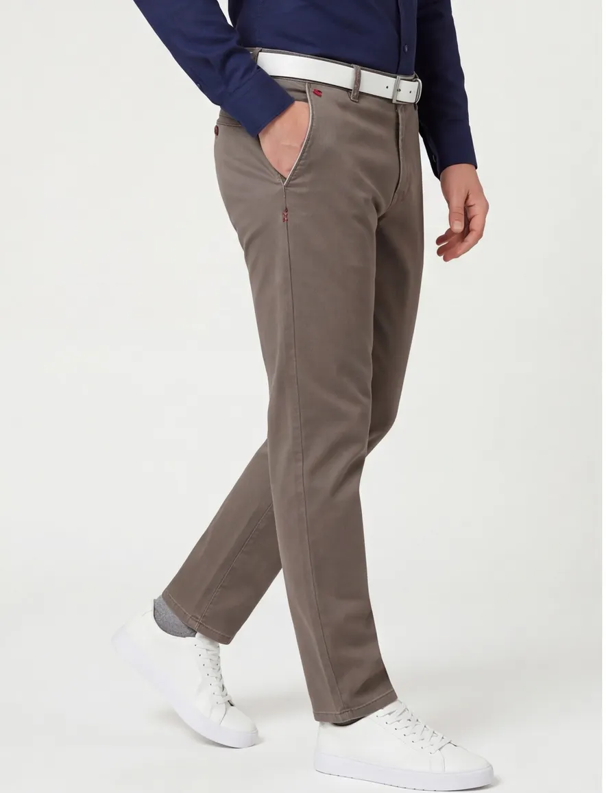 Meyer New York pantalon bruin katoen