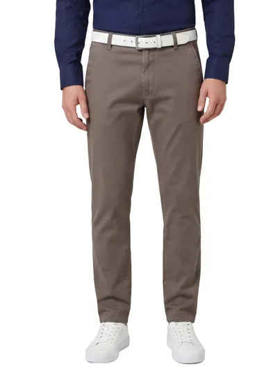 Meyer Meyer New York pantalon bruin katoen
