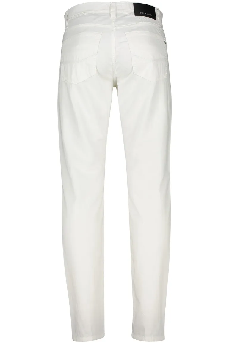 Pierre Cardin Lyon tapered 5-pocket broek wit