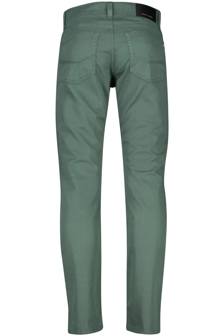 Pierre Cardin broek Futureflex groen katoen Tapered Fit