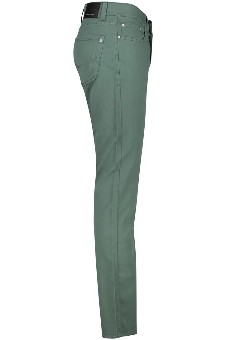 Futureflex Pierre Cardin broek groen katoen Tapered Fit