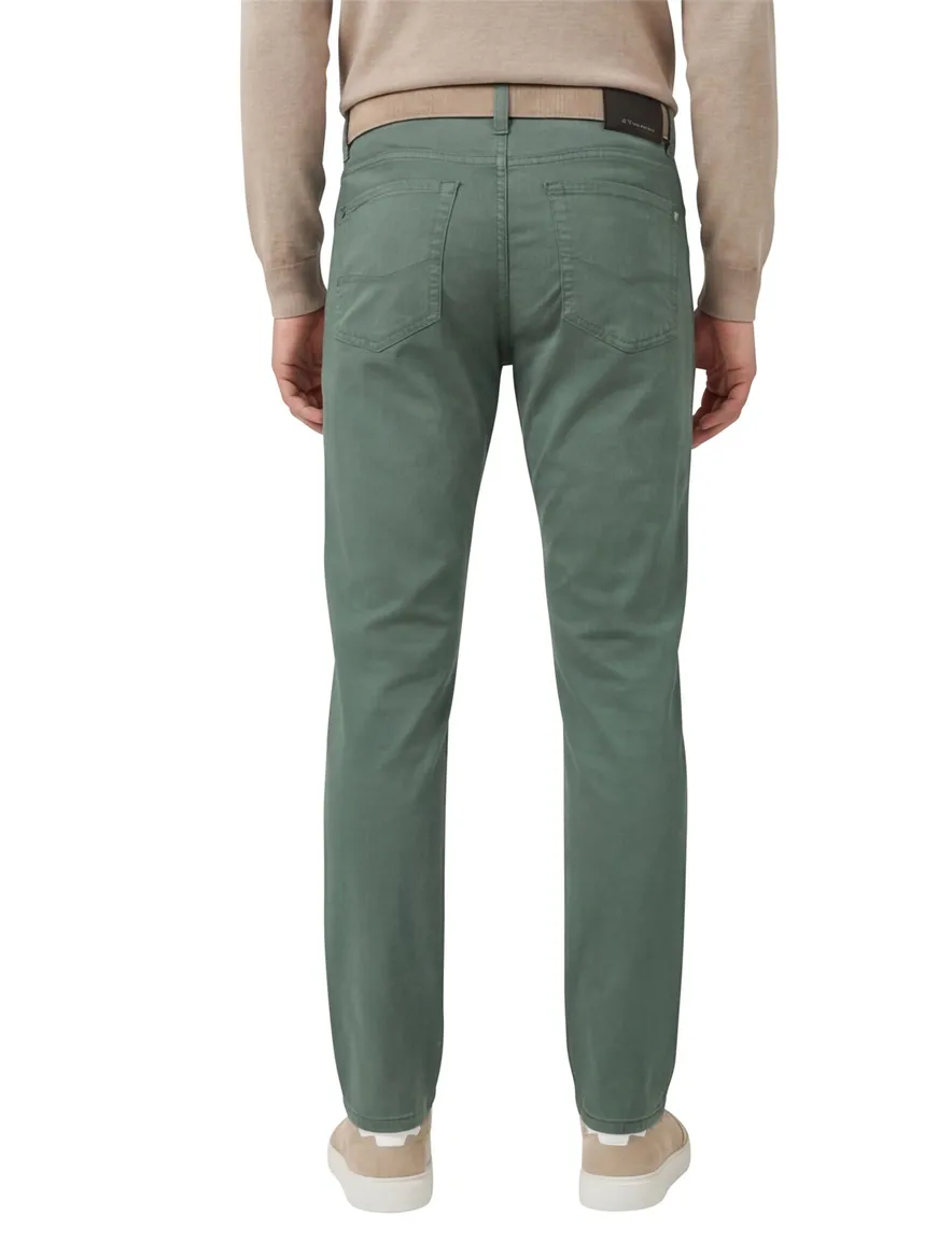Pierre Cardin broek Futureflex groen katoen Tapered Fit