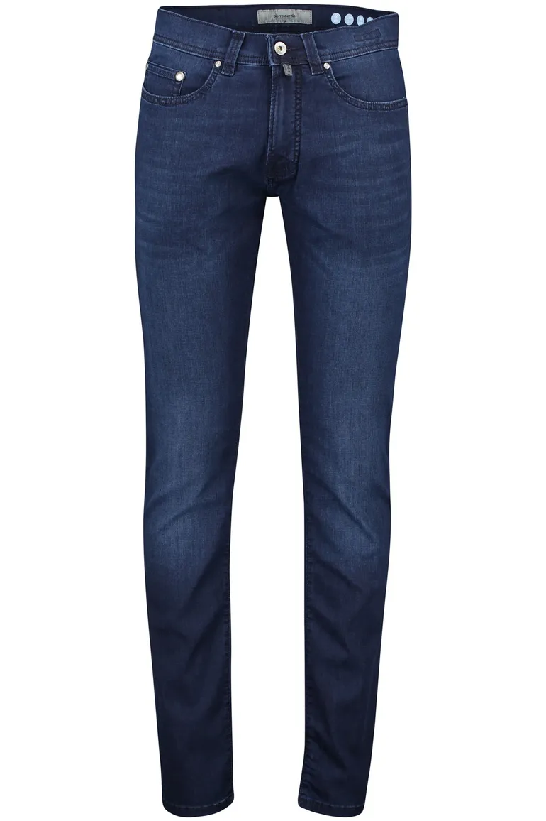 Pierre Cardin jeans effen donkerblauw katoen