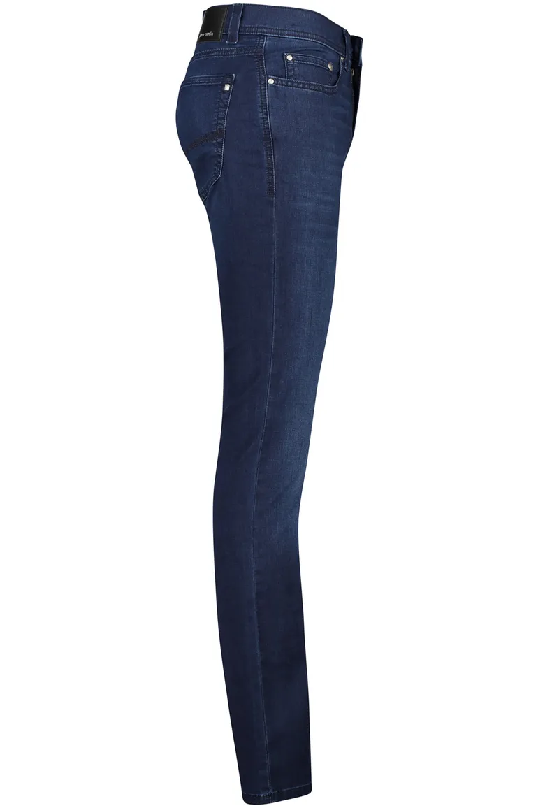 Pierre Cardin jeans effen donkerblauw katoen