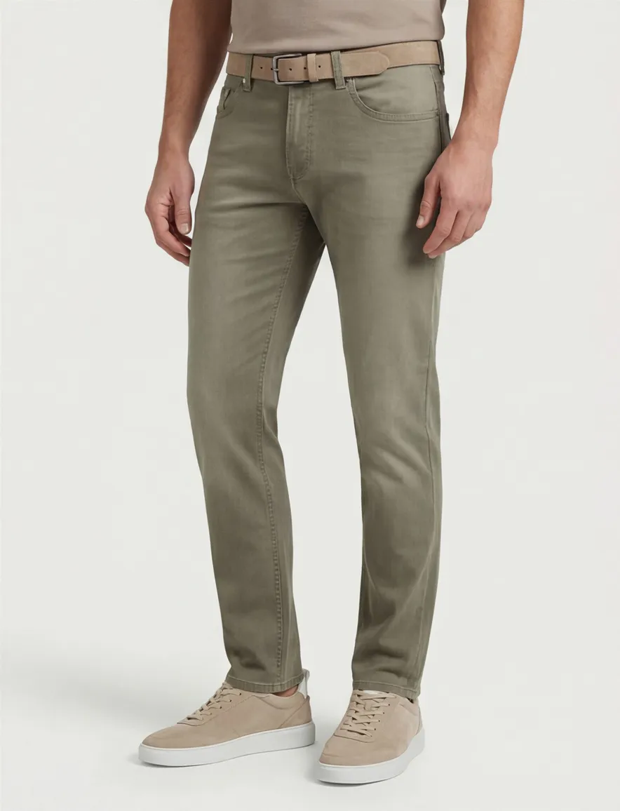 Pierre Cardin Lyon Tapered 5-pocket broek bruin