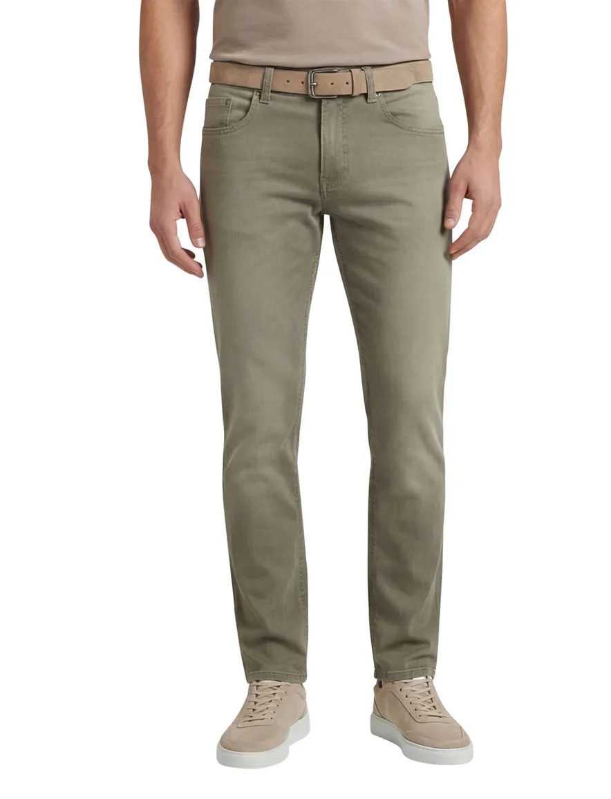 Pierre Cardin Lyon Tapered 5-pocket broek bruin