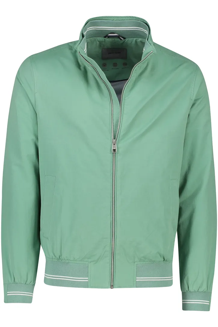 Modern fit katoenen Pierre Cardin zomerjas lichtgroen