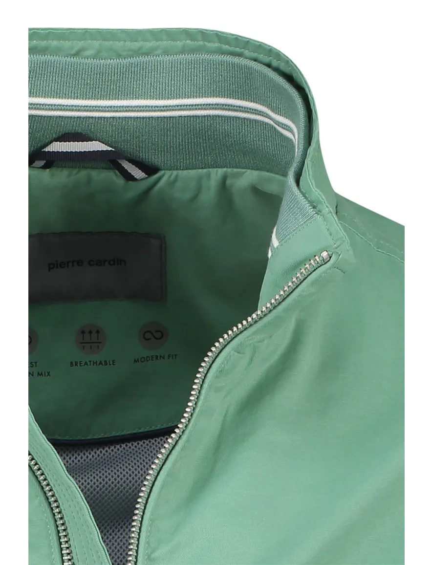 Pierre Cardin katoenen zomerjas lichtgroen modern fit