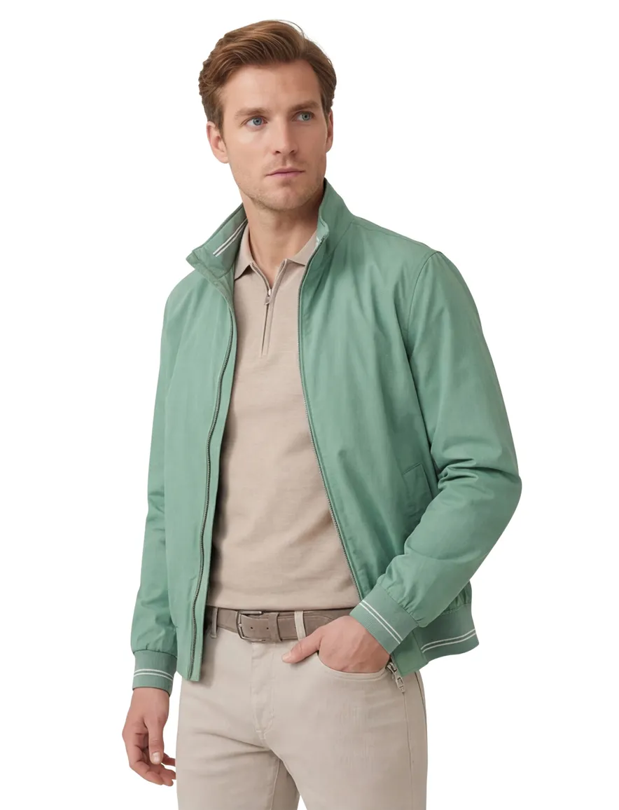 Pierre Cardin katoenen zomerjas lichtgroen modern fit