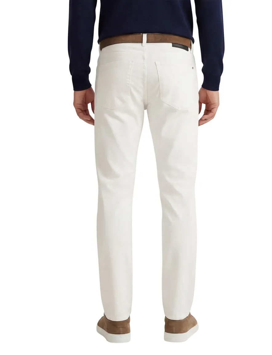 Pierre Cardin jeans effen wit katoen normale fit