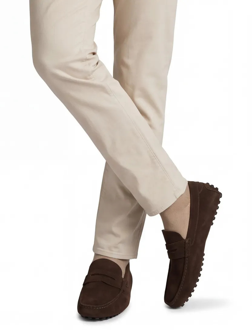 Portofino loafers bruin uni leer