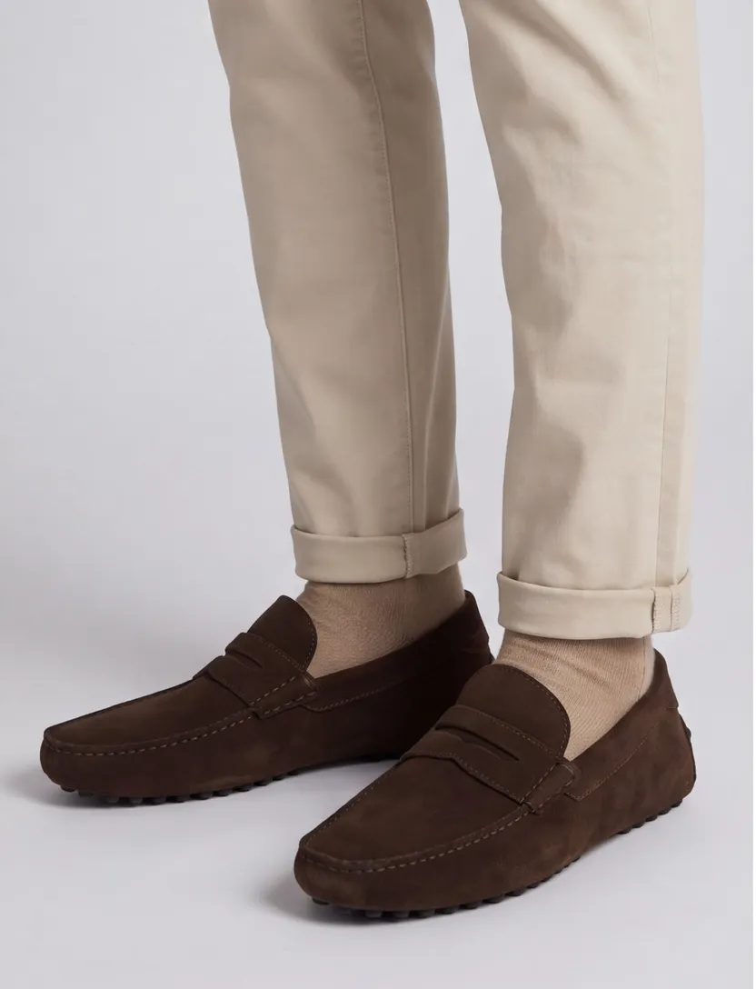Portofino loafers bruin uni leer