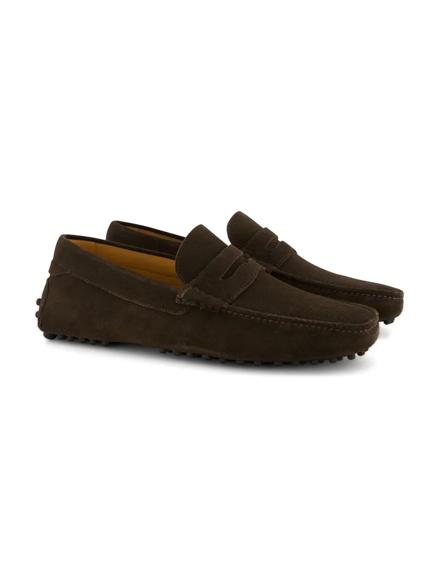 Portofino nette schoenen bruin instappers
