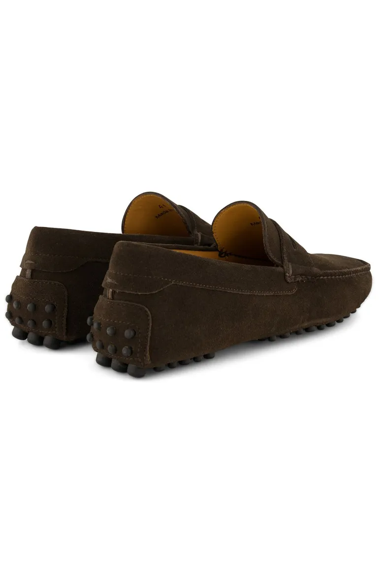 Portofino loafers donkerbruin effen leer