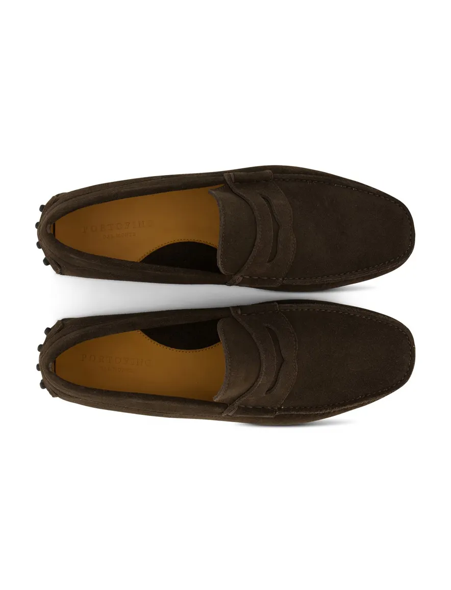 Portofino nette schoenen bruin instappers