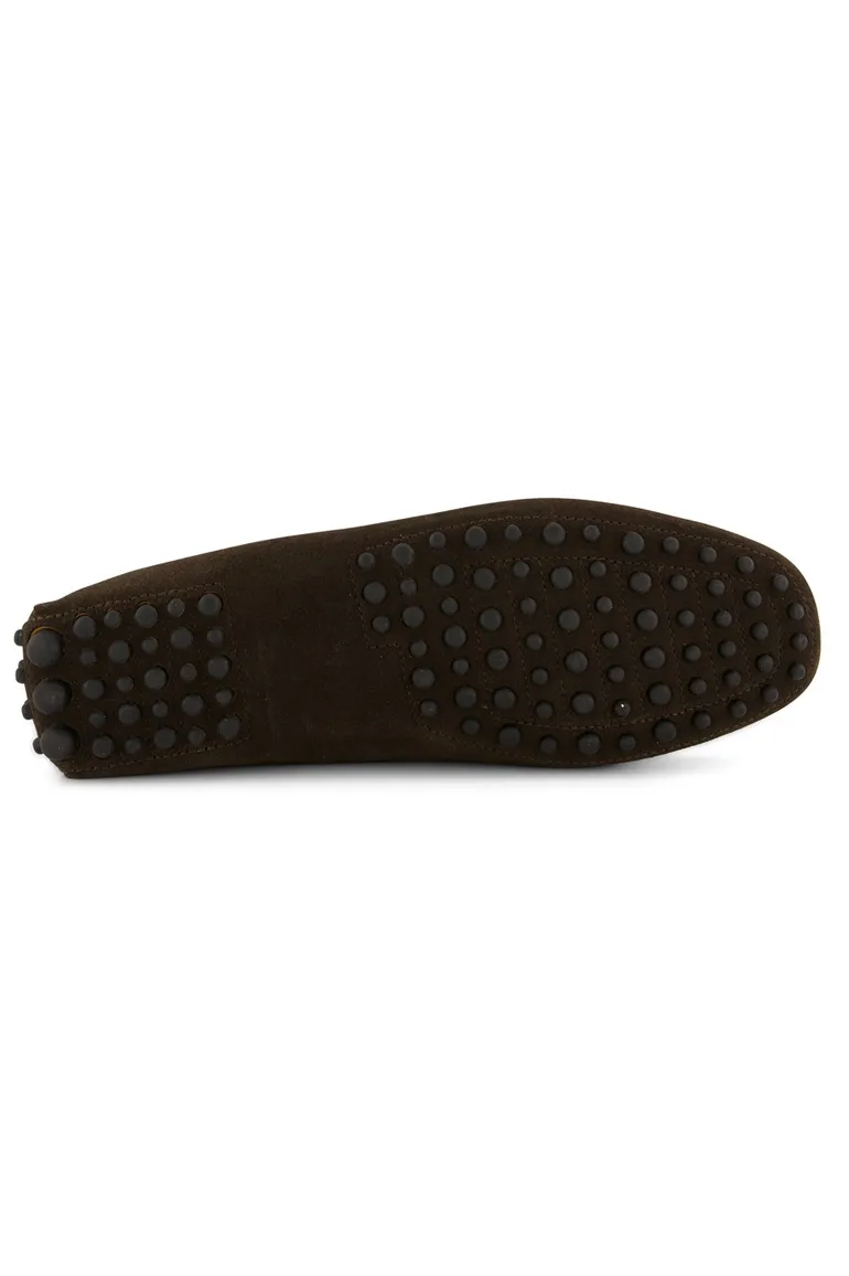 Portofino loafers donkerbruin effen leer