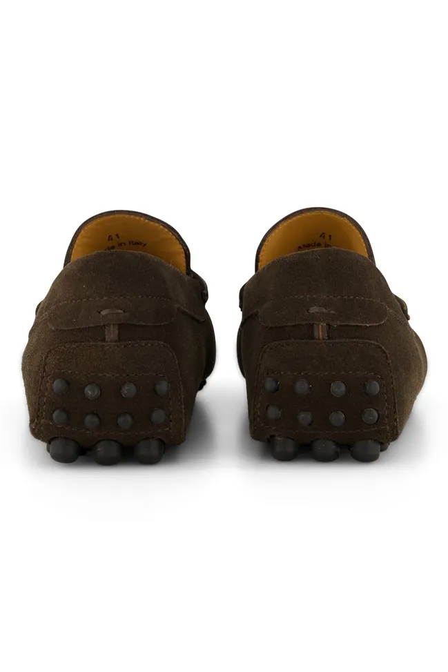 Portofino loafers donkerbruin effen leer