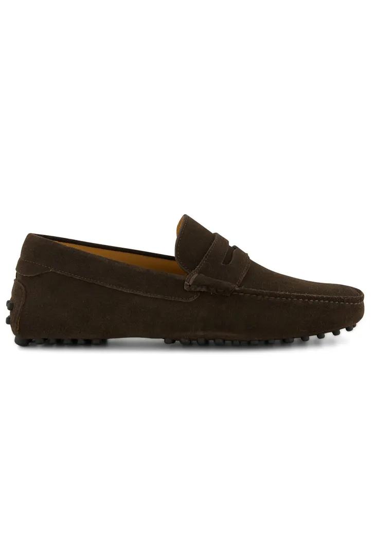 Portofino loafers bruin uni leer