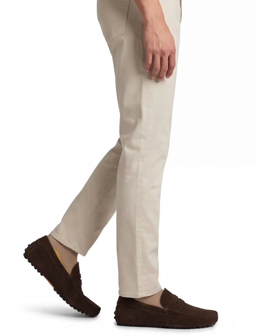 Portofino loafers donkerbruin effen leer