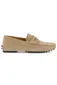 Portofino beige effen leer loafers