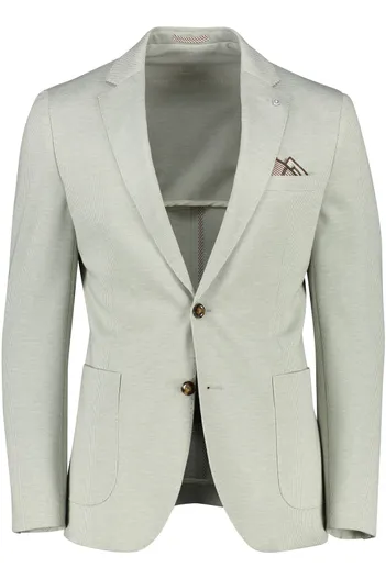 Born With Appetite Lichtgroen geruit Born With Appetite slim fit colbert