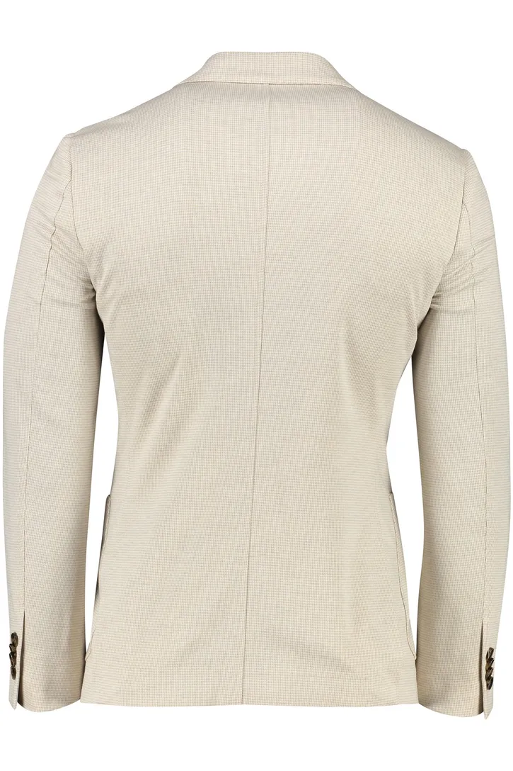 Slim fit Born With Appetite colbert beige geruit