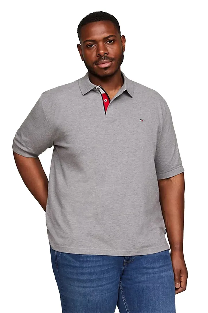 Tommy Hilfiger polo grijs big & tall