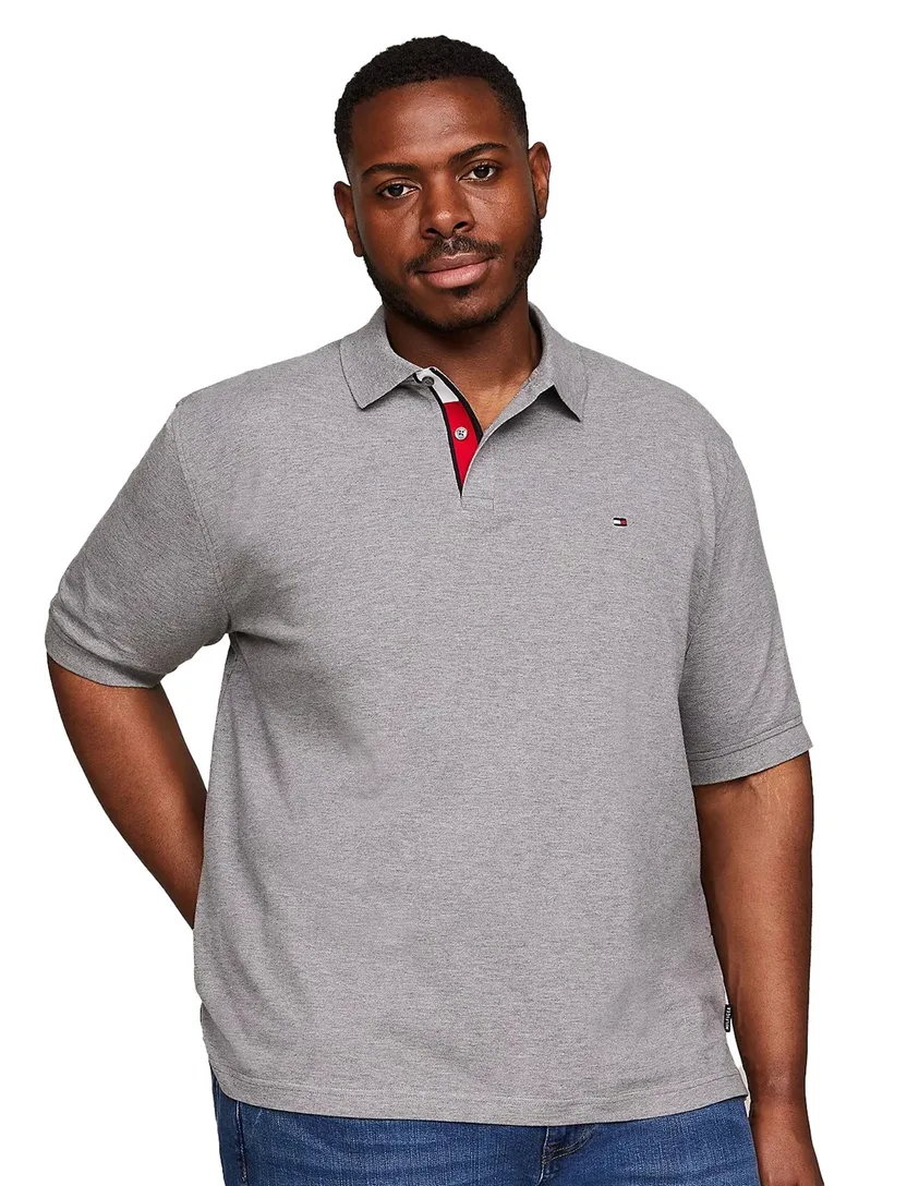 Tommy Hilfiger polo grijs big & tall