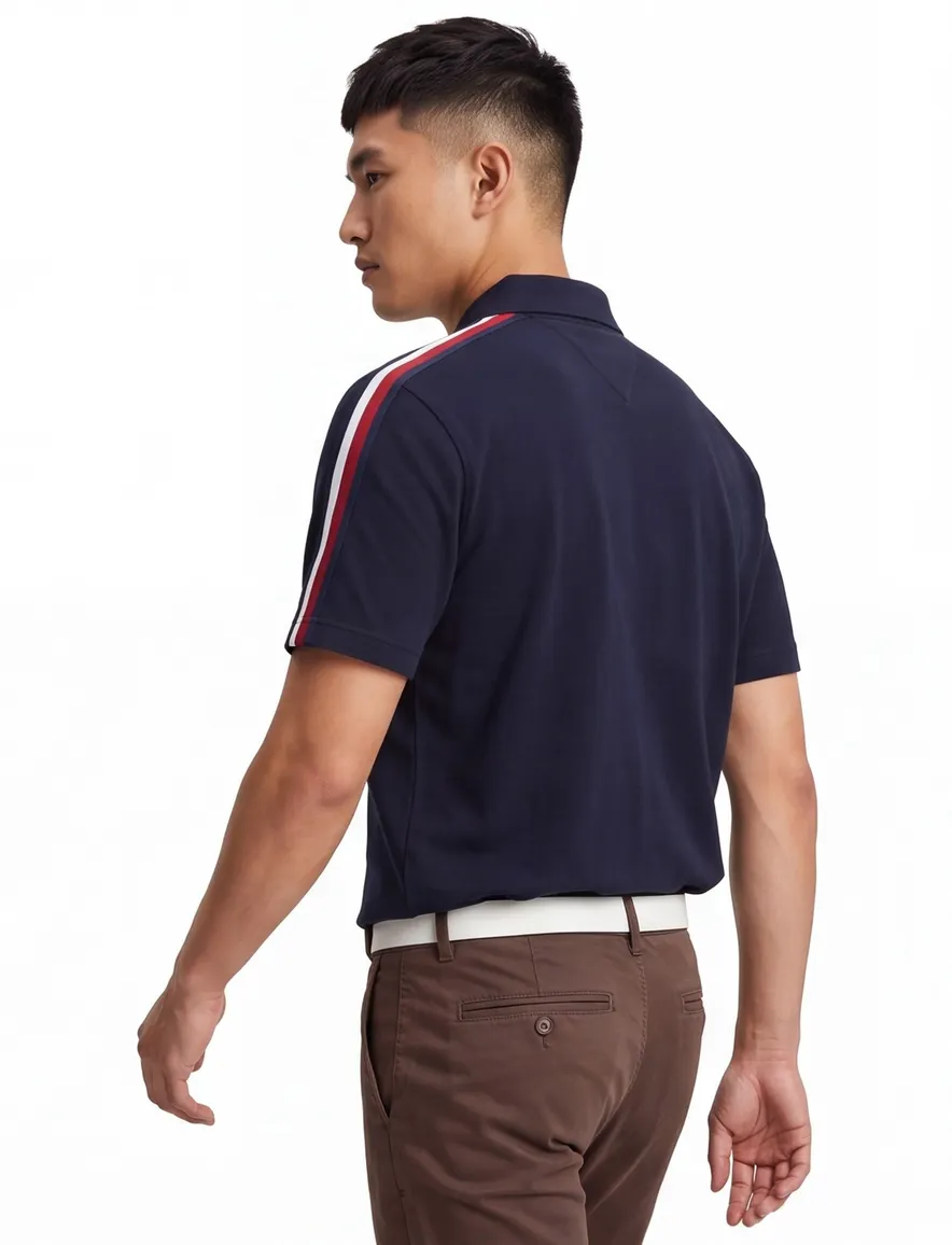 Tommy Hilfiger polo navy katoen Big & Tall