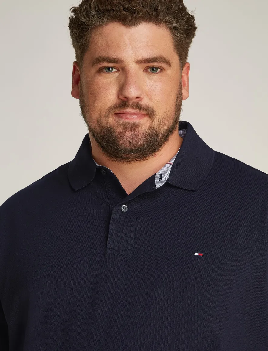 Tommy Hilfiger polo donkerblauw katoen Big & Tall