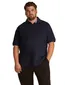katoenen Tommy Hilfiger polo Big & Tall donkerblauw