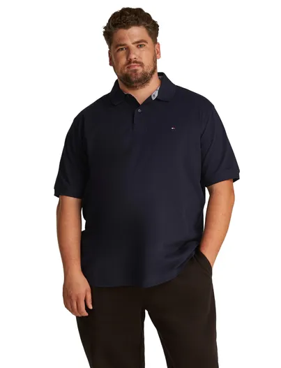 Tommy Hilfiger Tommy Hilfiger polo donkerblauw katoen Big & Tall