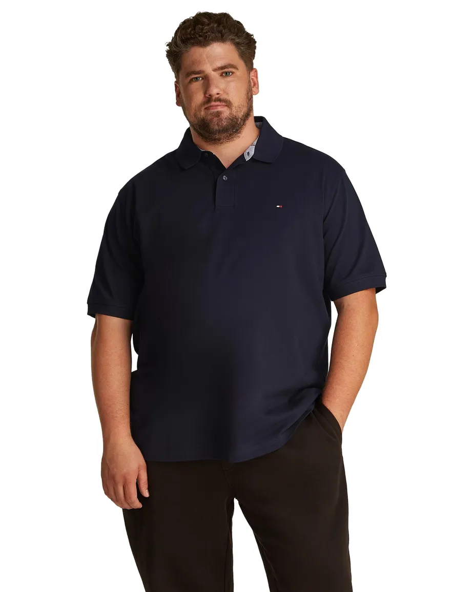 Tommy Hilfiger polo donkerblauw katoen Big & Tall