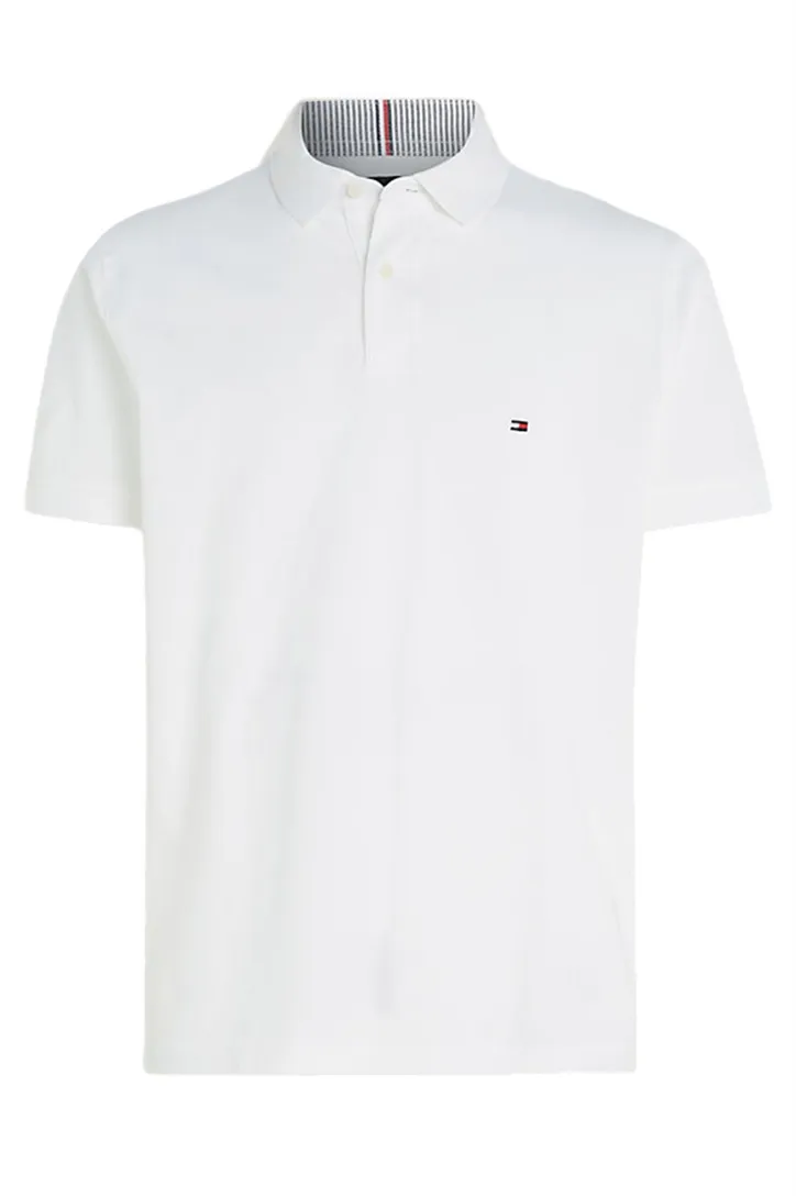 Katoenen Tommy Hilfiger polo wit Big & Tall