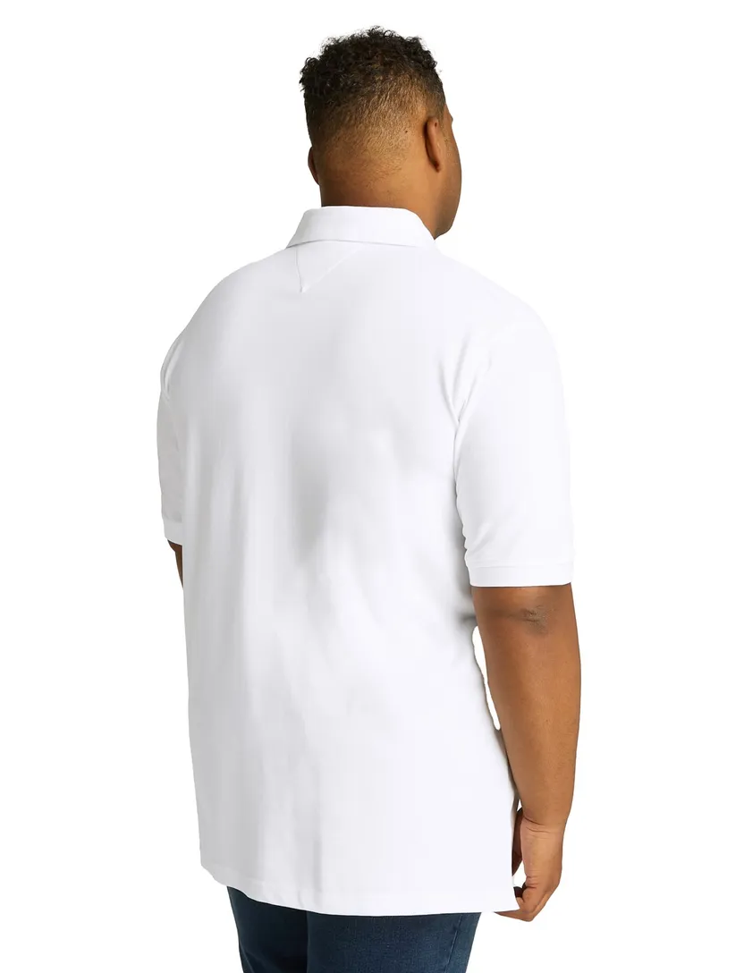 Katoenen Tommy Hilfiger polo wit Big & Tall