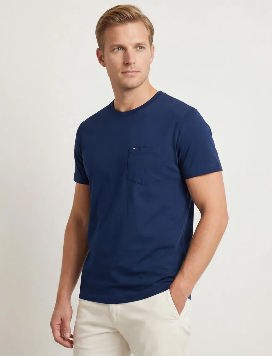 Tommy Hilfiger T-shirt donkerblauw Plus Size