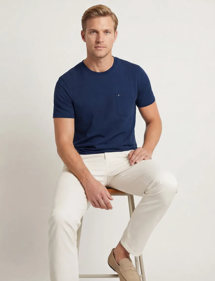 Tommy Hilfiger T-shirt donkerblauw Plus Size